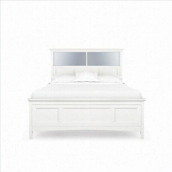 Magnusse Kenley Bookcase Bed With Regular Railand Storage In White