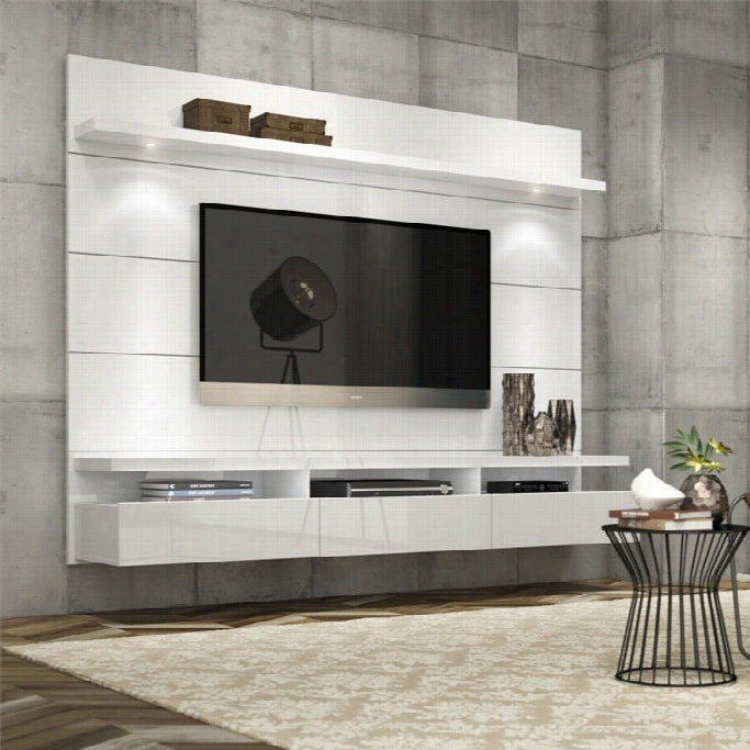 Manhattan Comf Ort Cabrini 2.2 Series 86 Tv Stand In White Gloss