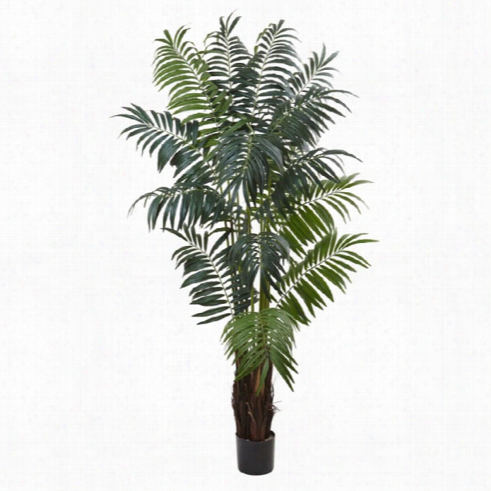 Nearly Natural 7.5' Bulb Areca Palm Tree