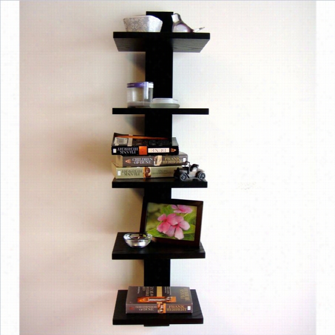 Proman Products Spine Wall Work Shelves In Black