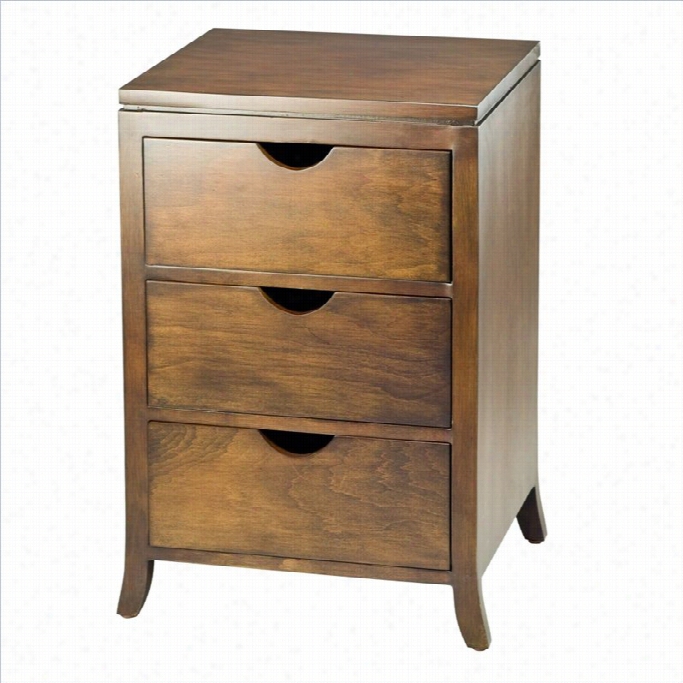 Safavieh Bailey 3 Drawer Chset In Brown