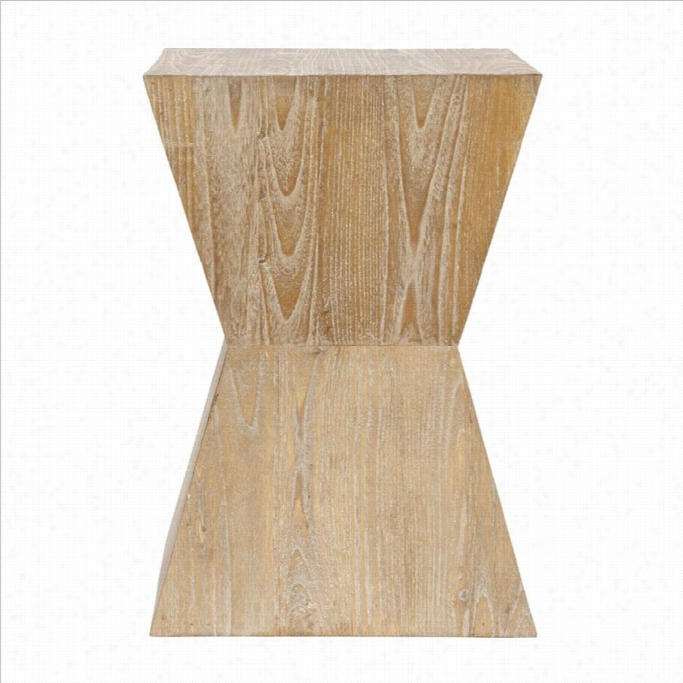 Safavieh Kole Sungkai Wood Side Table In Brown
