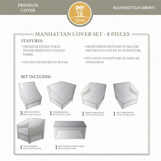 Tkc Manhattan 8 Piece Winter Cover Set In Beige