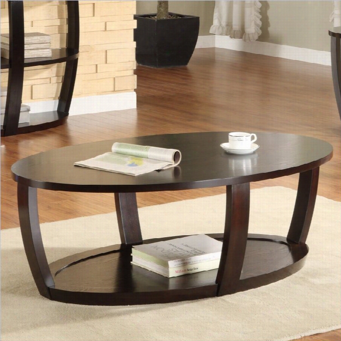 Trent Home Patterson Cocktail Table In Espresso