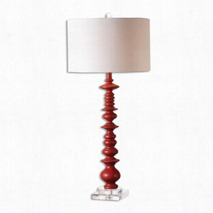 Uttetrmost Adena Aged  Red Table Lamp