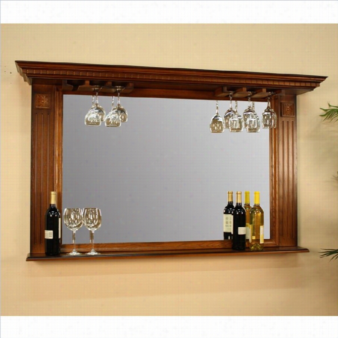 American Heritage Billiards Kokomo Mirror In Vinatge Oak