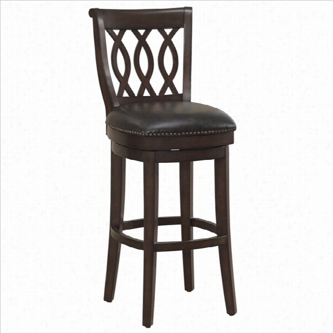 American Heritage Billiards Prado 30 Bar Stool In Navajo And Tobacco