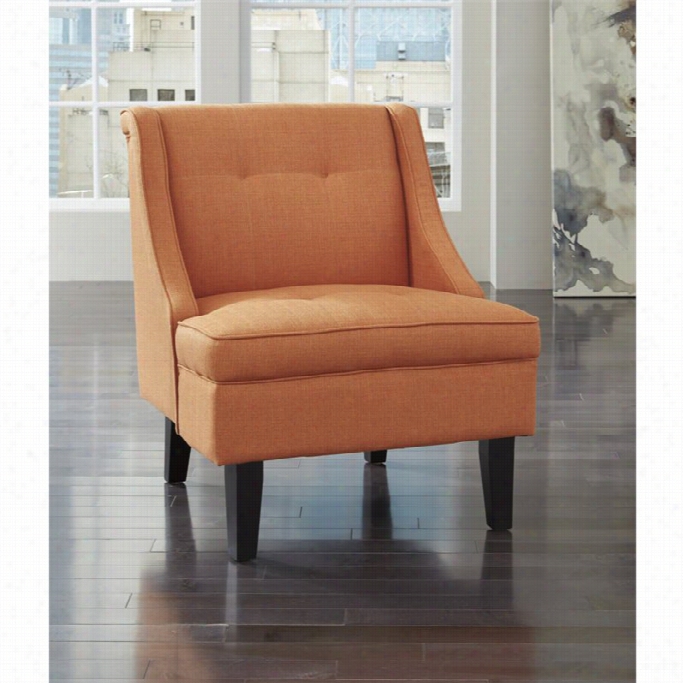 Ashley Clarina Fabric Accent Chari In Orange