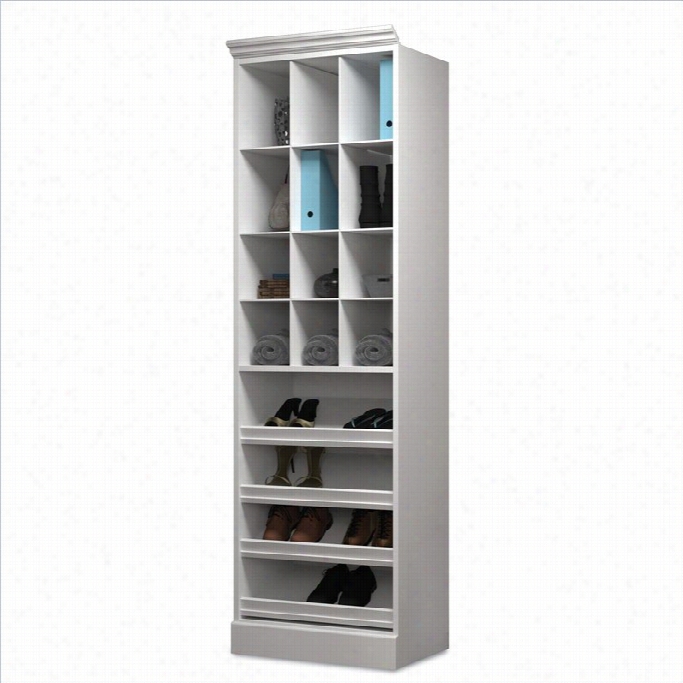 Bestar Versatile 25 Storage Unit Cubby In White