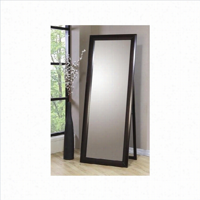 Co Asetr Phoenix Standing Floor Mirror In Deep Cappuuccino Finish