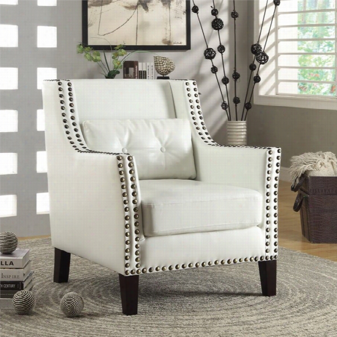 Coastr Wing Accentt Chair In White