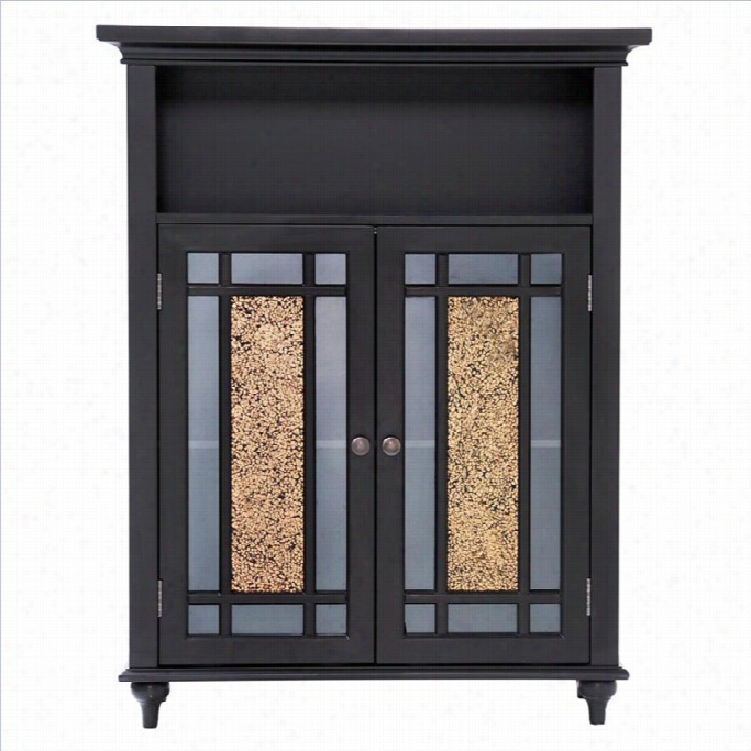 Elegant Home Fashions Windsor 2-door Floor Cabinet In Dadk Espresso