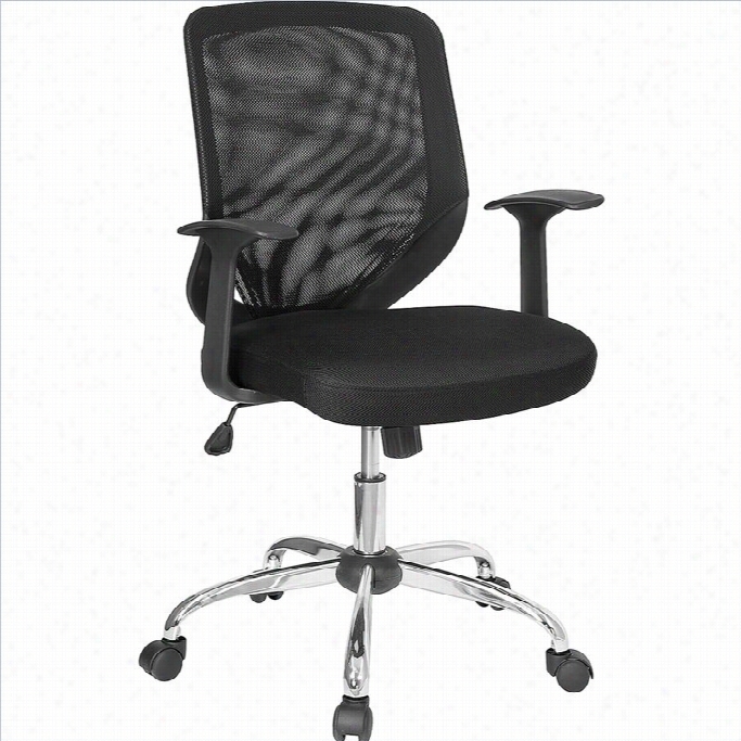 Flash Furniture Mid-back Mesh Office Chai Rwith Mesh Fabbric Seat