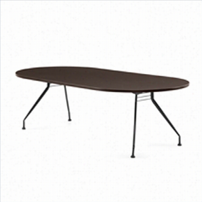 Global Alba 8x4 Racetrack Table In Dark Espresso