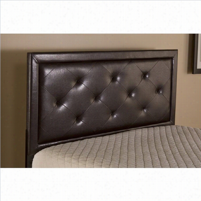 Hillsdale Becker Tufted Panel Headboard With Rails In Brown-twin