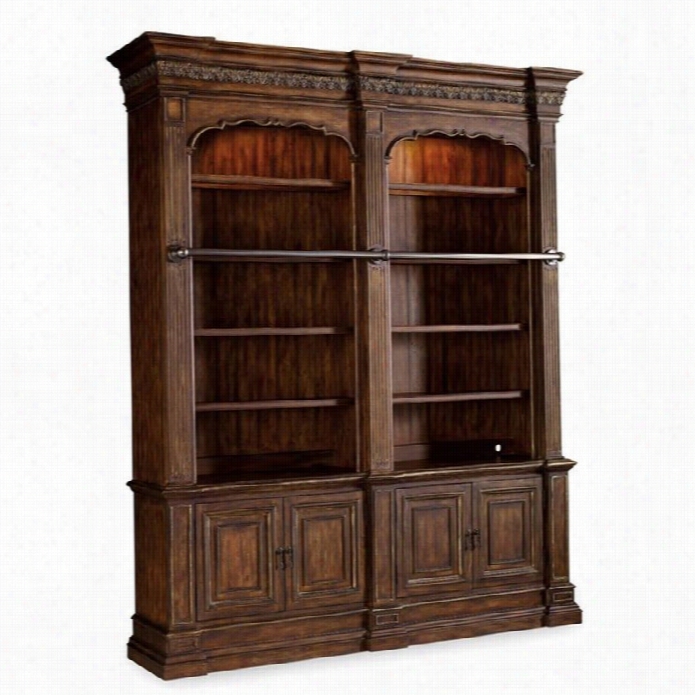 Hooker Furniture Adagio Double Bookcase Without Laddder And Rail