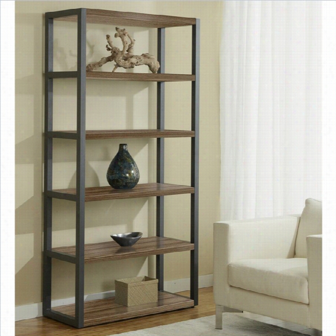 Jesper Office 100 Paron Collecgion Open High Bookcase Inn Walnut