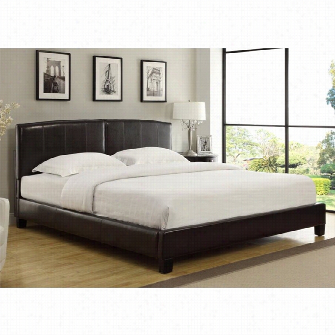 Modus Furniture Upholstered Arch Platform Bed In Chocolate-full