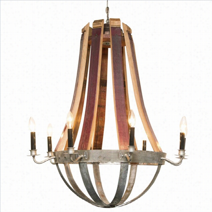 Napa East Colection Wine  Barrel Chandelier