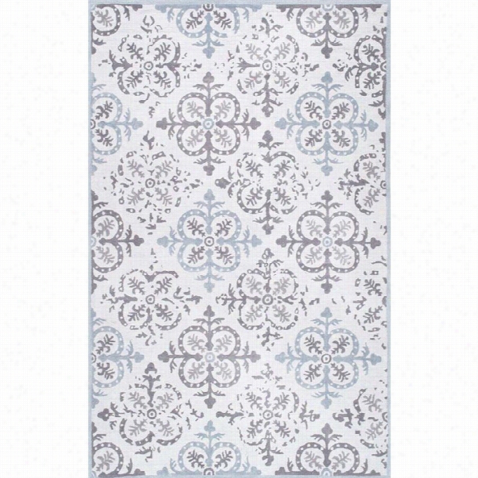 Nuloom '7 6 X 9' 6 Hand Hooked S Igne Rug In Gray
