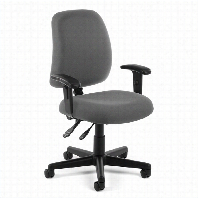 Ofm Posture Task Office Chair With Arm S In Gray