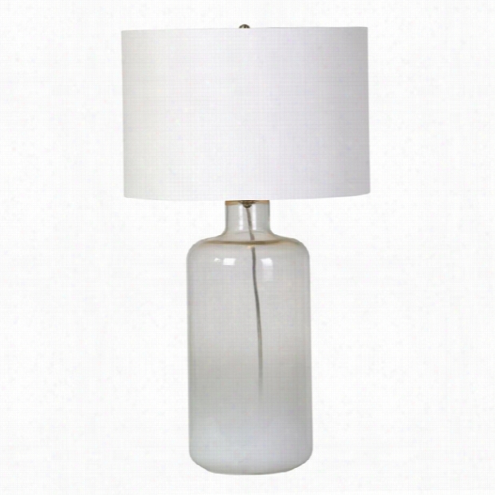 Renwil Snowfall Table Lamp In White Ombre Glaass