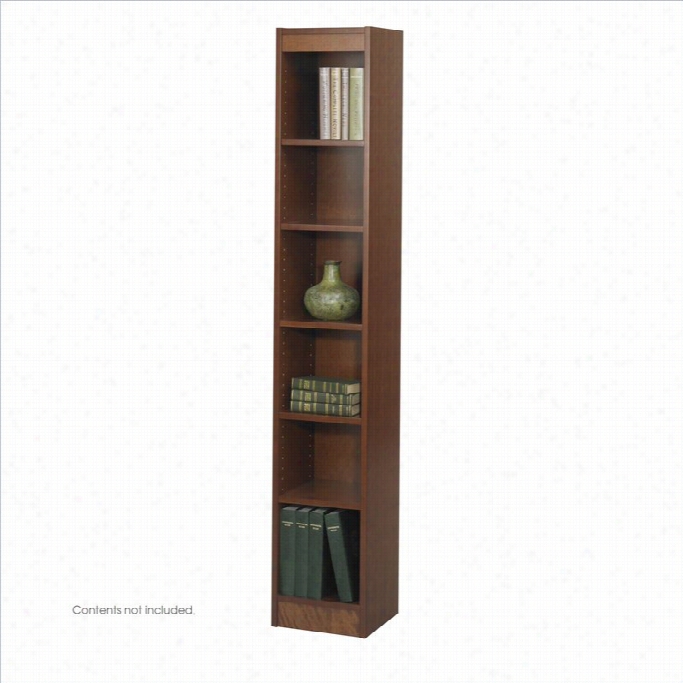 Safco Workspace 6 Shelf 12w Wood  Baby Bookcase In Cherry