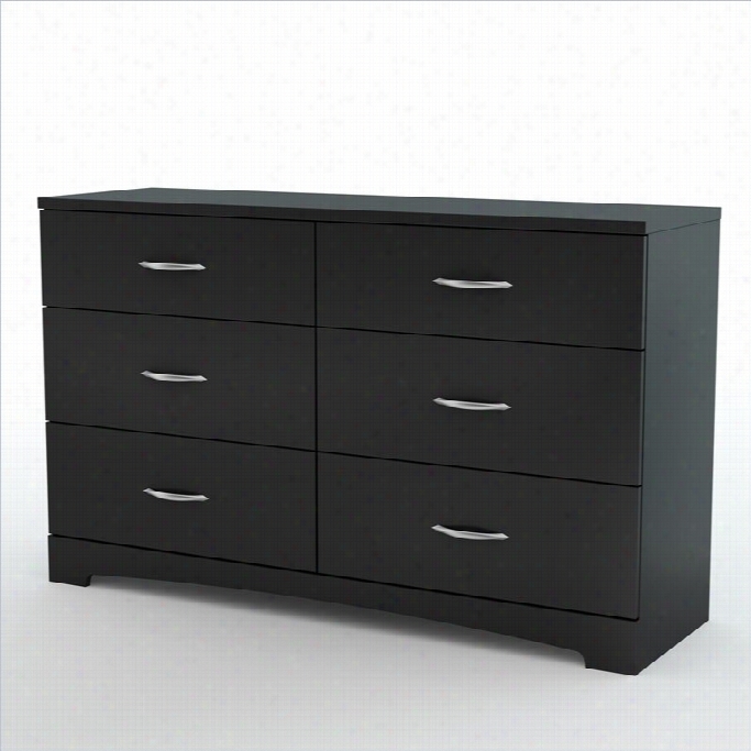 South Shore Maddox Dresser In Pure Black