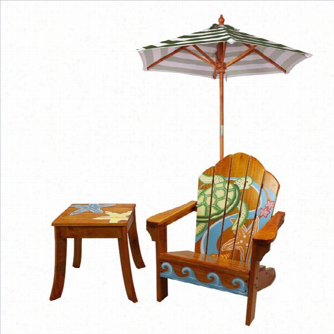 Teamso N Winland Sea Turtle Utdoor Table And Chair Set