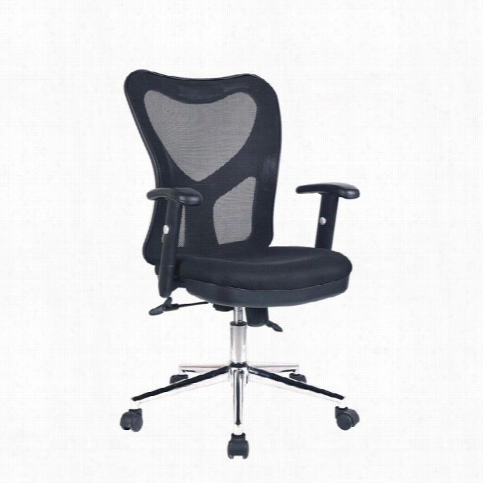 Techni Mobili 0098m Mesh Offic E Chair In Black