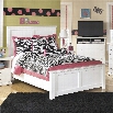 Ashley Bostwick Shoals Wood Full Panel Bed in White