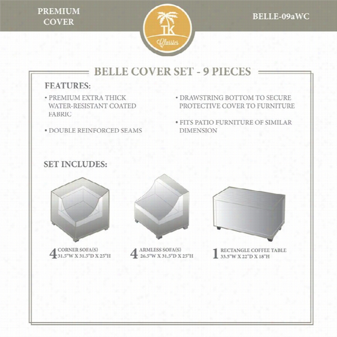 Tkc Belle 9 Piece Winter Cover Set In Beige