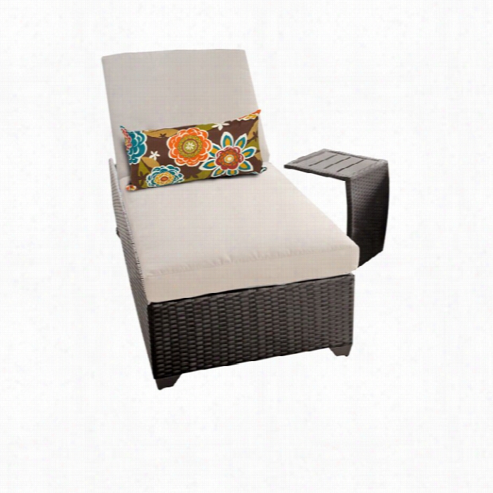 Tkc Classic Wicker Patoi Lounge With Side Table In Beige