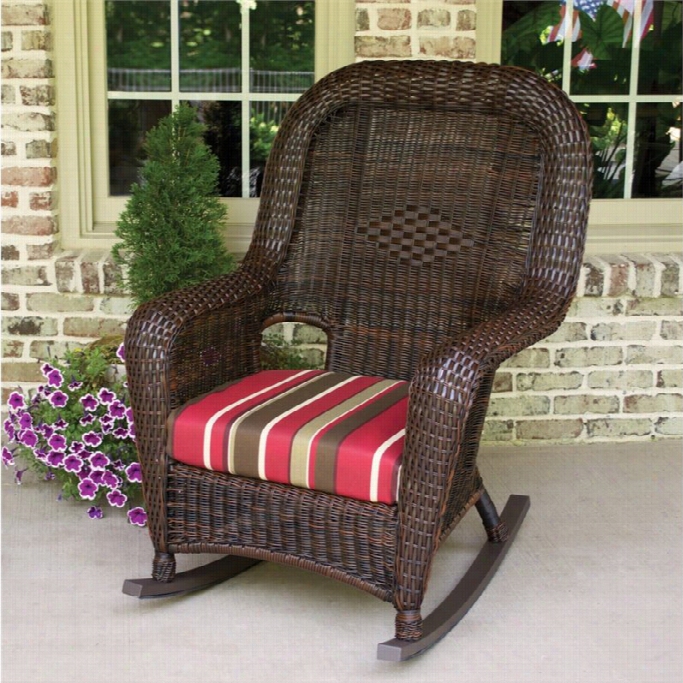 Tortuga Lexiington Rocking Chair-java And Montfleuri Sangria