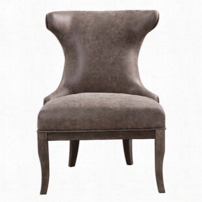 Uttermost Amery Weathered Brown Accent Chair