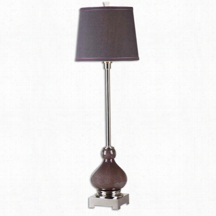 Uttermost Charoite Deep Purple Buffet  Lamp