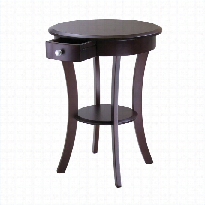 Winsome Sashz Not Directly Accent End Table In Cappuccnio Ffinih