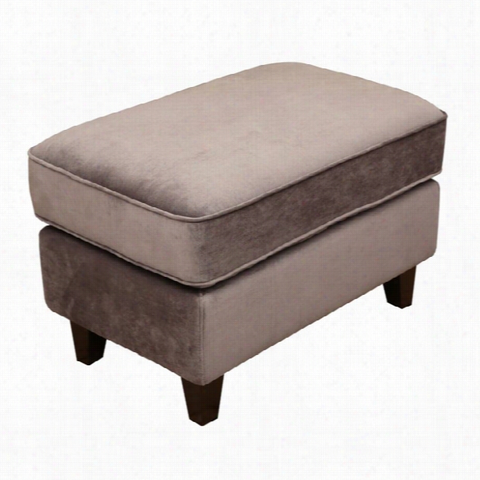 Abbyson Living Emily Tufted Ottoman In Gray