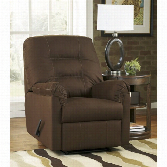 Ashley Harold Point Fabric Naught  Wall Recliner In Cafe