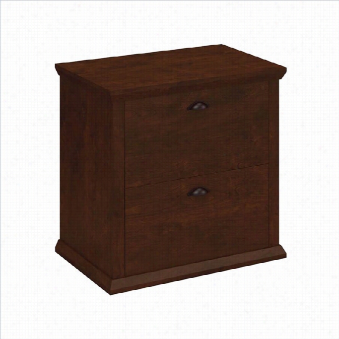 Bush Yorktown 2 Drawwer Lateral File Cabinet In Antique Cherry