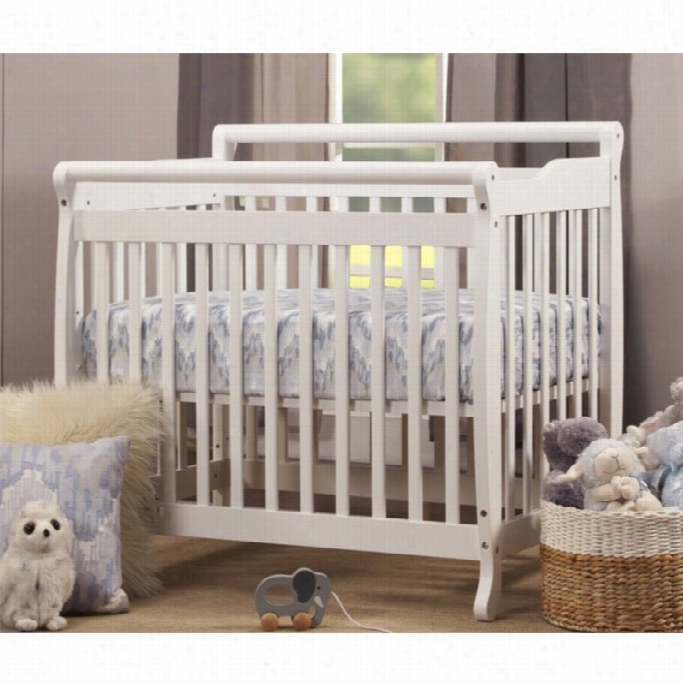 Davinci Emily Mini 2-in-1 Convertible  Wod Baby Crib In White