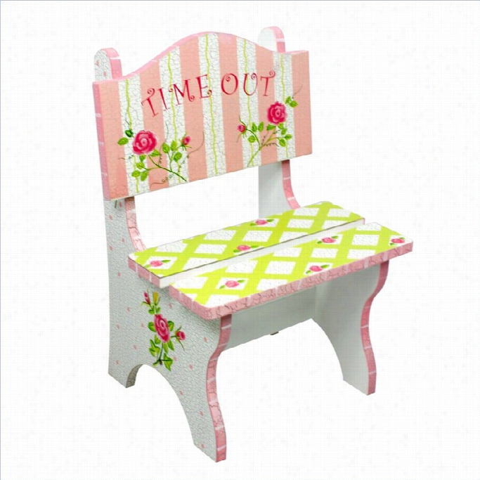 Fantasy Fields Hand Carevd Crackled Rpse Time Out Chair