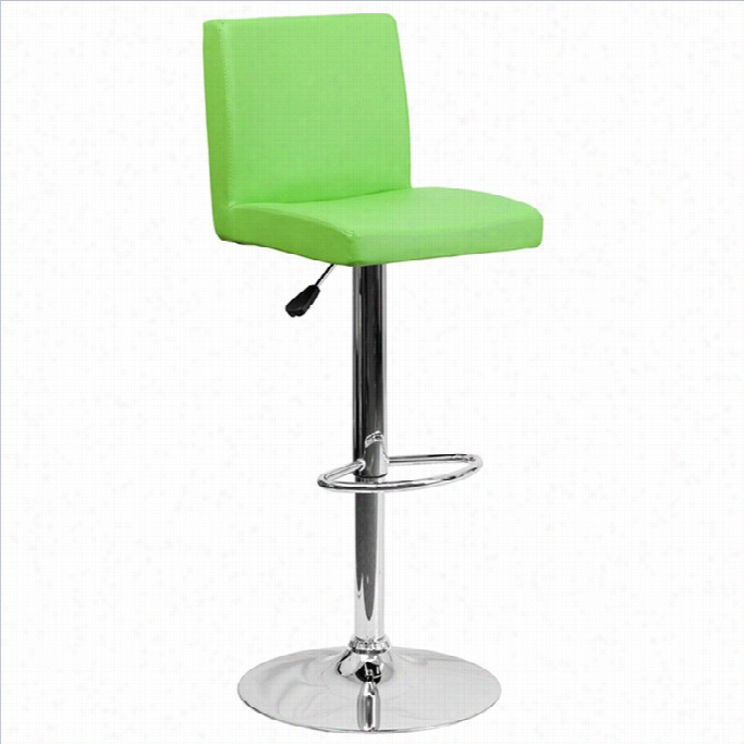 Flash Furnittur Contemporary Bar Stool In Green