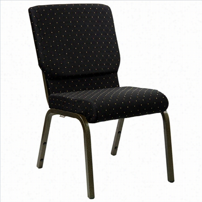 Flash Furniture Hercules Stacking Ch Urch Stacking Guest Chair In Black