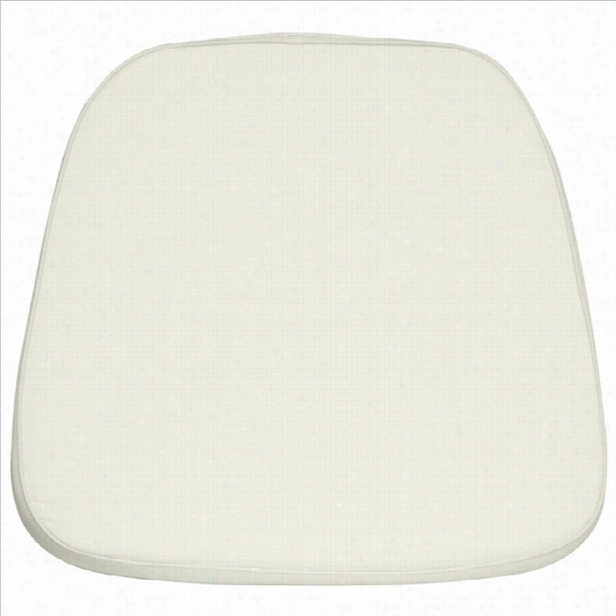 Flash Fjrnifure Soft Ivory Fabric Chiavari Chair Cushion