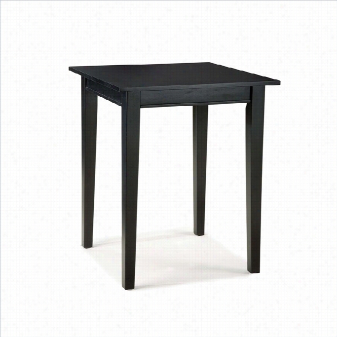 Home Styles Arts & Crafts Bistro Casual Ddining Table In  Ebo Nyy Finish