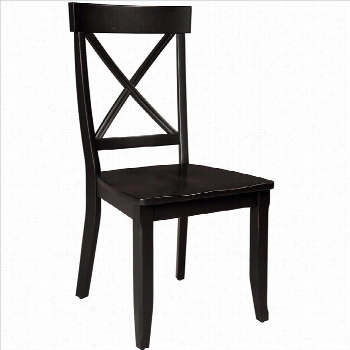 Home Styl Es Furniture Dining Chair In Rich Blwck Finish (set Of 2)