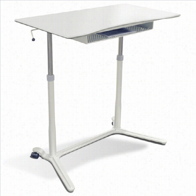 Jesper Office 200 Collection Height Adjustable Standing Desk In White