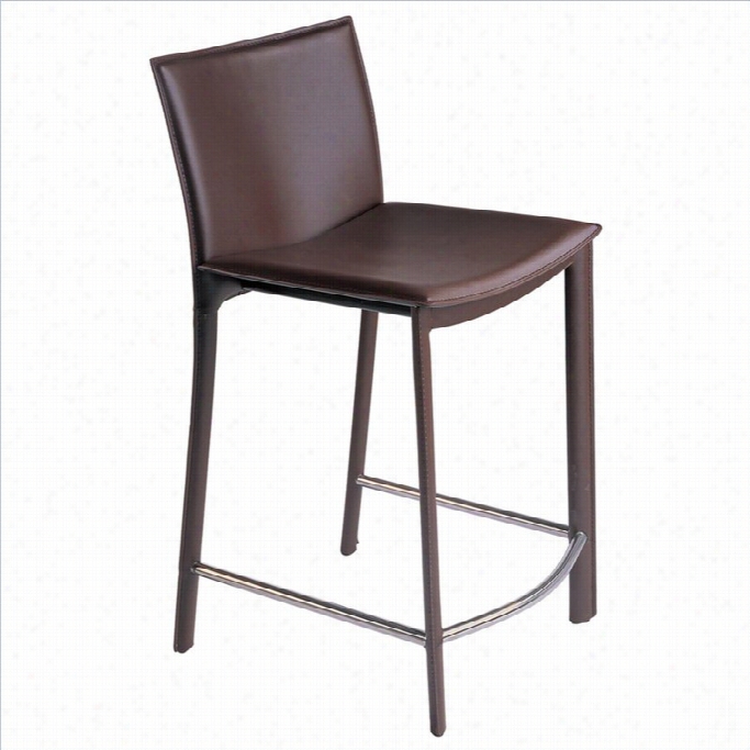 Moe's Home Colletion Panca 25.5 Counter Stool In Dark Brown