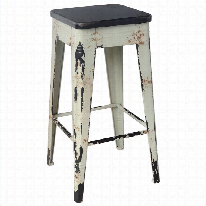 Moe's Home Collection Sturdyy 29.5 Bar Stool I White